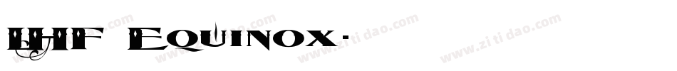 LHF Equinox字体转换